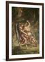 Jacob luttant avec l'Ange-Eugene Delacroix-Framed Giclee Print