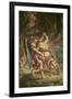 Jacob luttant avec l'Ange-Eugene Delacroix-Framed Giclee Print