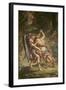 Jacob luttant avec l'Ange-Eugene Delacroix-Framed Giclee Print