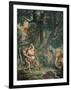 Jacob luttant avec l'Ange-Eugene Delacroix-Framed Giclee Print