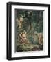 Jacob luttant avec l'Ange-Eugene Delacroix-Framed Premium Giclee Print