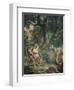 Jacob luttant avec l'Ange-Eugene Delacroix-Framed Premium Giclee Print
