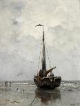 Prince Henry Quay with the Schreierstoren on the Outside Amsterdam-Jacob Maris-Art Print