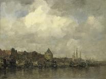 Prince Henry Quay with the Schreierstoren on the Outside Amsterdam-Jacob Maris-Art Print