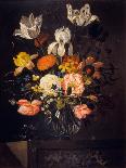 Still Life with a Vase of Flowers and a Dead Frog, Jacob Marrel-Jacob Marrel-Framed Art Print