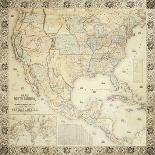 Map Of North America, 1853-Jacob Monk-Giclee Print