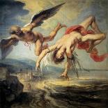 The fall of Icarus (detail) - 1636-Jacob Peter Gowy-Giclee Print
