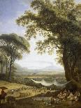 Trip to Caserta Royal Estates-Jacob Philipp Hackert-Giclee Print