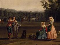 Royal Family Reaping on Carditello Estate-Jacob Philipp Hackert-Giclee Print