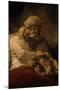 Jacob's Blessing-Rembrandt van Rijn-Mounted Giclee Print