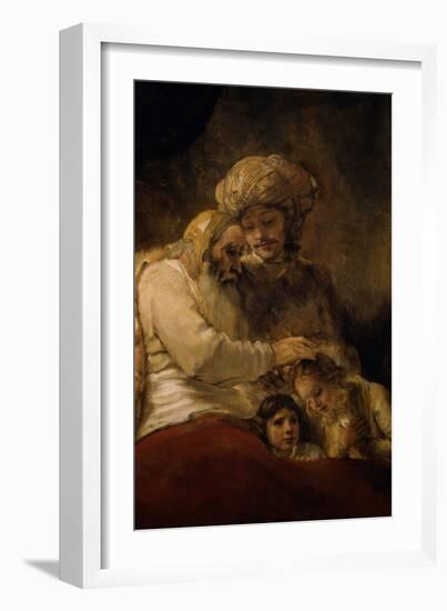 Jacob's Blessing-Rembrandt van Rijn-Framed Giclee Print