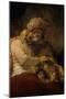 Jacob's Blessing-Rembrandt van Rijn-Mounted Giclee Print