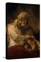 Jacob's Blessing-Rembrandt van Rijn-Stretched Canvas