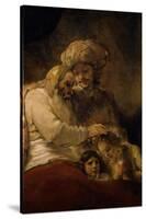 Jacob's Blessing-Rembrandt van Rijn-Stretched Canvas