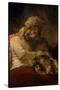 Jacob's Blessing-Rembrandt van Rijn-Stretched Canvas