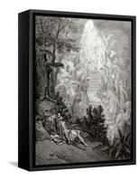 Jacob's Dream-Gustave Doré-Framed Stretched Canvas