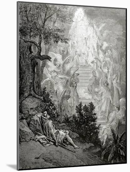 Jacob's Dream-Gustave Doré-Mounted Giclee Print