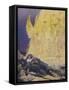 Jacob 's dream-Charles Edmund Brock-Framed Stretched Canvas