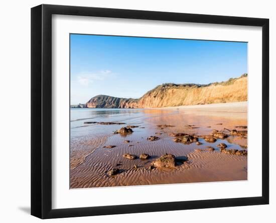 Jacob's Ladder Beach, Sidmouth, Devon, England, United Kingdom, Europe-Jean Brooks-Framed Photographic Print