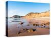 Jacob's Ladder Beach, Sidmouth, Devon, England, United Kingdom, Europe-Jean Brooks-Stretched Canvas