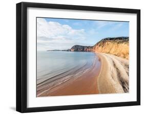 Jacob's Ladder Beach, Sidmouth, Devon, England, United Kingdom, Europe-Jean Brooks-Framed Photographic Print