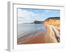 Jacob's Ladder Beach, Sidmouth, Devon, England, United Kingdom, Europe-Jean Brooks-Framed Photographic Print