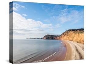 Jacob's Ladder Beach, Sidmouth, Devon, England, United Kingdom, Europe-Jean Brooks-Stretched Canvas