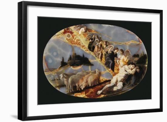 Jacob's ladder, c.1650-Jacques Stella-Framed Giclee Print