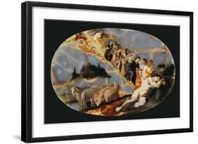 Jacob's ladder, c.1650-Jacques Stella-Framed Giclee Print