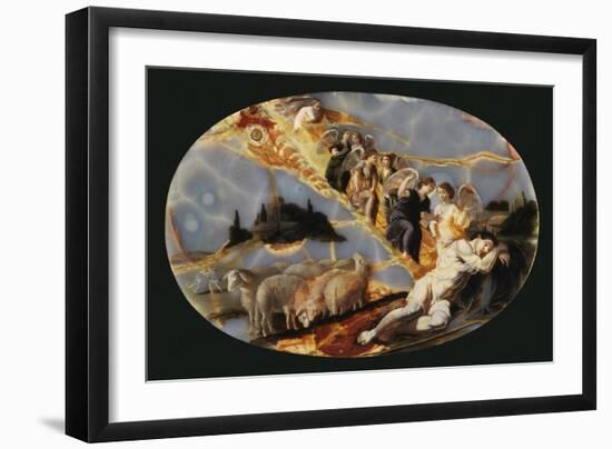 Jacob's ladder, c.1650-Jacques Stella-Framed Giclee Print