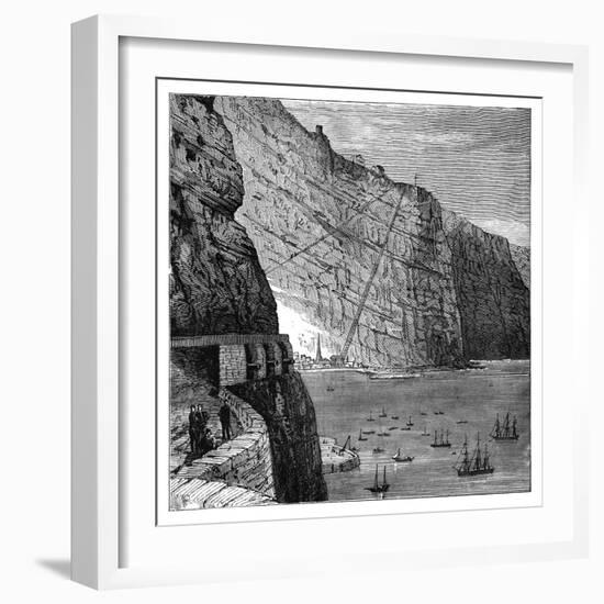 Jacob's Ladder Leading to Munden's Battery, Jamestown, Saint Helena, C1890-null-Framed Giclee Print