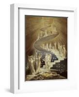 Jacob's Ladder-William Blake-Framed Giclee Print