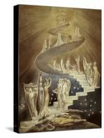 Jacob's Ladder-William Blake-Stretched Canvas