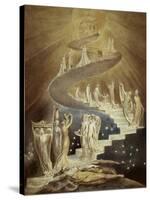 Jacob's Ladder-William Blake-Stretched Canvas