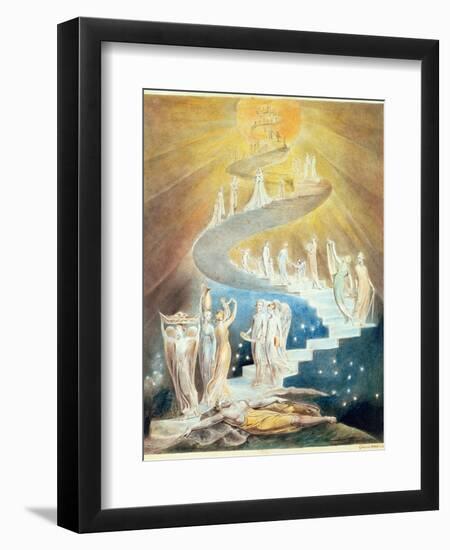 Jacob's Ladder-William Blake-Framed Premium Giclee Print