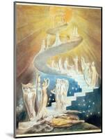 Jacob's Ladder-William Blake-Mounted Premium Giclee Print