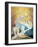 Jacob's Ladder-William Blake-Framed Giclee Print