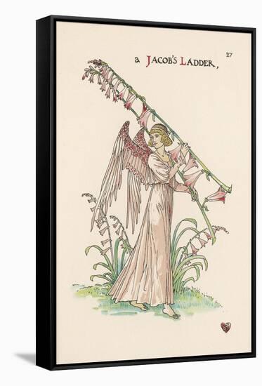 Jacob's Ladder-Walter Crane-Framed Stretched Canvas