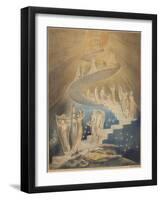 Jacob's Ladder-William Blake-Framed Art Print