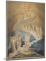 Jacob's Ladder-William Blake-Mounted Art Print