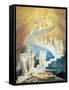 Jacob's Ladder-William Blake-Framed Stretched Canvas