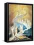 Jacob's Ladder-William Blake-Framed Stretched Canvas