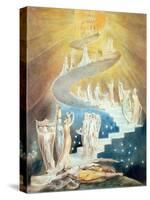 Jacob's Ladder-William Blake-Stretched Canvas