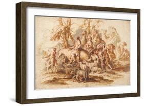 Jacob's Return, Ca 1647-1651-Giovanni Benedetto Castiglione-Framed Giclee Print