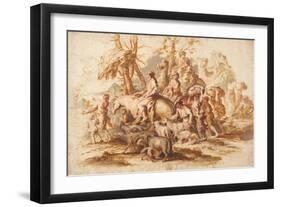 Jacob's Return, Ca 1647-1651-Giovanni Benedetto Castiglione-Framed Giclee Print