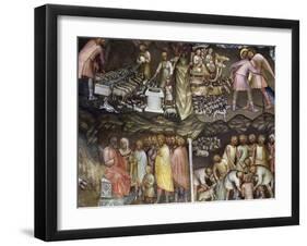 Jacob's Sheep's Water Trough, Jacob and Angel, Joseph Being Sold to Potiphar-Giusto de' Menabuoi-Framed Giclee Print