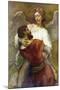 Jacob's Struggle with the Angel-Rembrandt van Rijn-Mounted Art Print