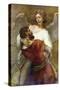 Jacob's Struggle with the Angel-Rembrandt van Rijn-Stretched Canvas