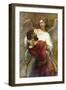 Jacob's Struggle with the Angel-Rembrandt van Rijn-Framed Art Print