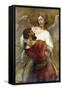 Jacob's Struggle with the Angel-Rembrandt van Rijn-Framed Stretched Canvas